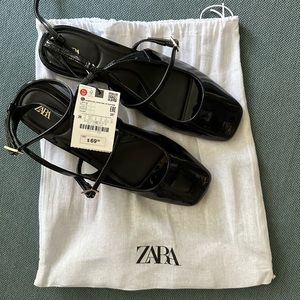 Zara Block Heel Slingbacks